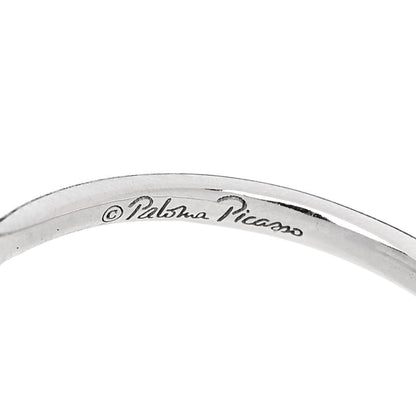 Tiffany 18K White Gold Diamond Paloma's Graffiti Love Ring 53 6.5 5 of 6