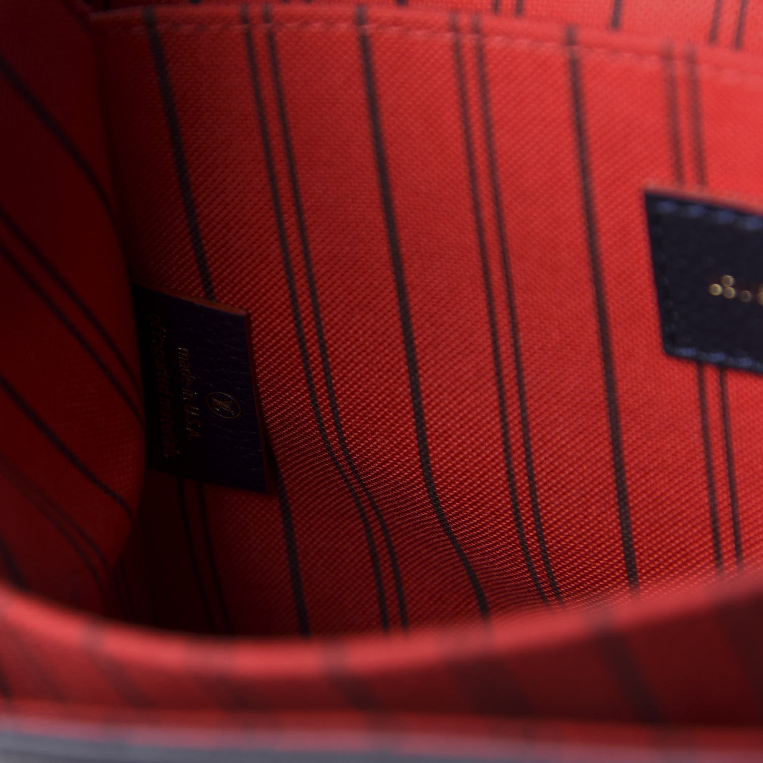 Louis Vuitton Empreinte Pochette Metis Marine Rouge 9 of 12