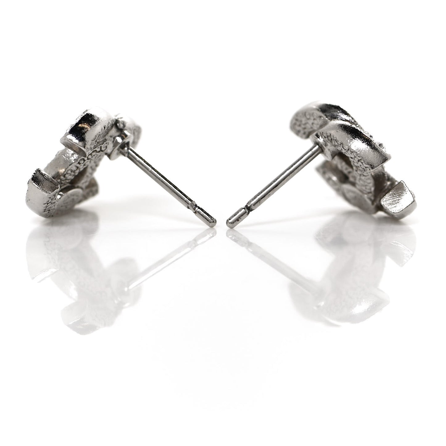 Crystal Timeless CC Earrings Silver