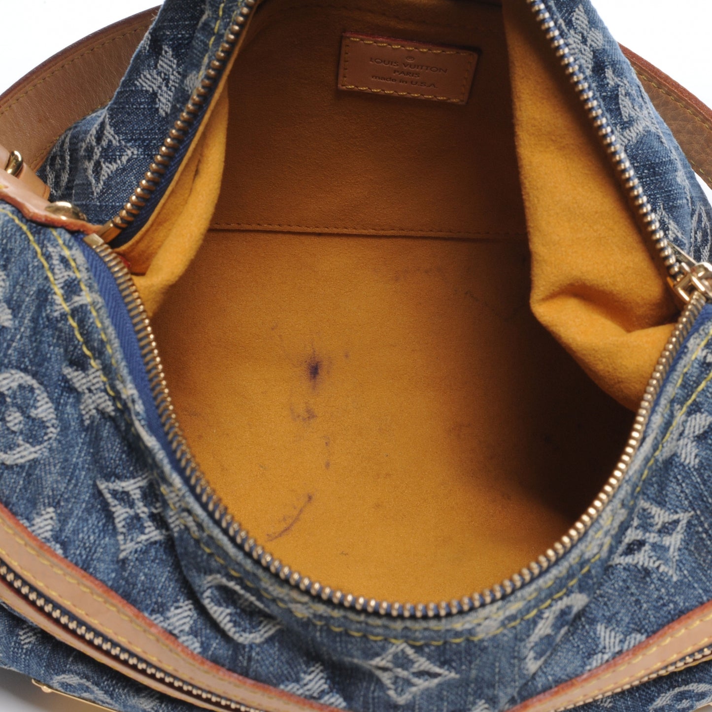 Monogram Denim Baggy PM Blue