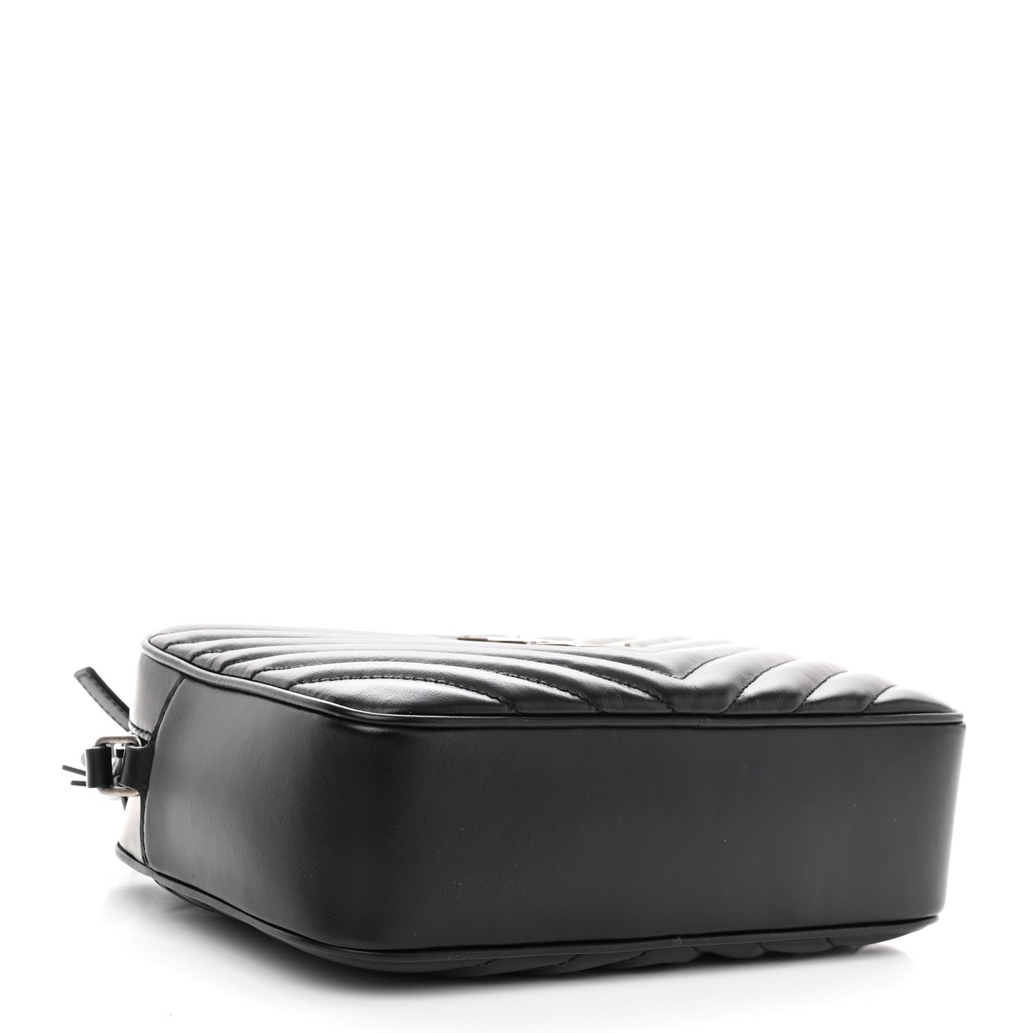 Saint Laurent Calfskin Matelasse Monogram Lou Camera Bag Black 4 of 9