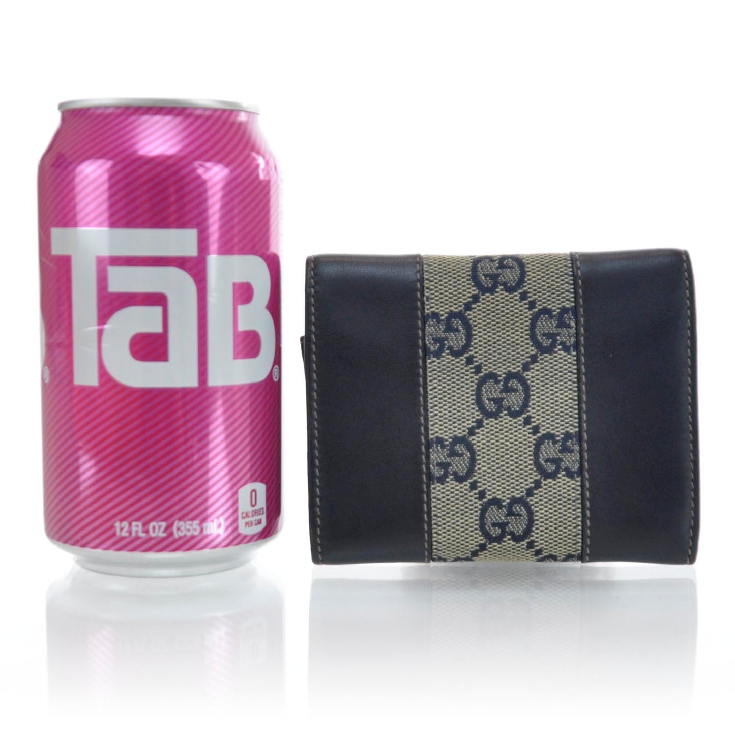 Monogram Web Compact Wallet Navy