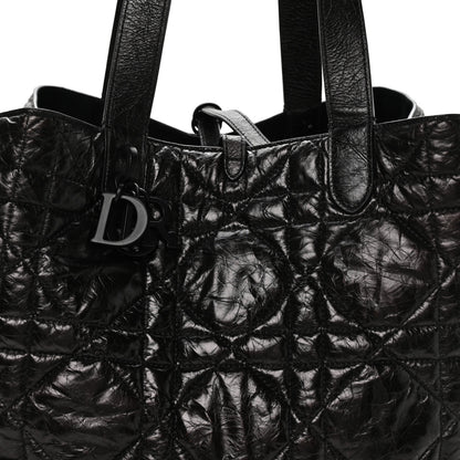 Christian Dior Crinkled Calfskin Macrocannage Large Toujours Black 8 of 10