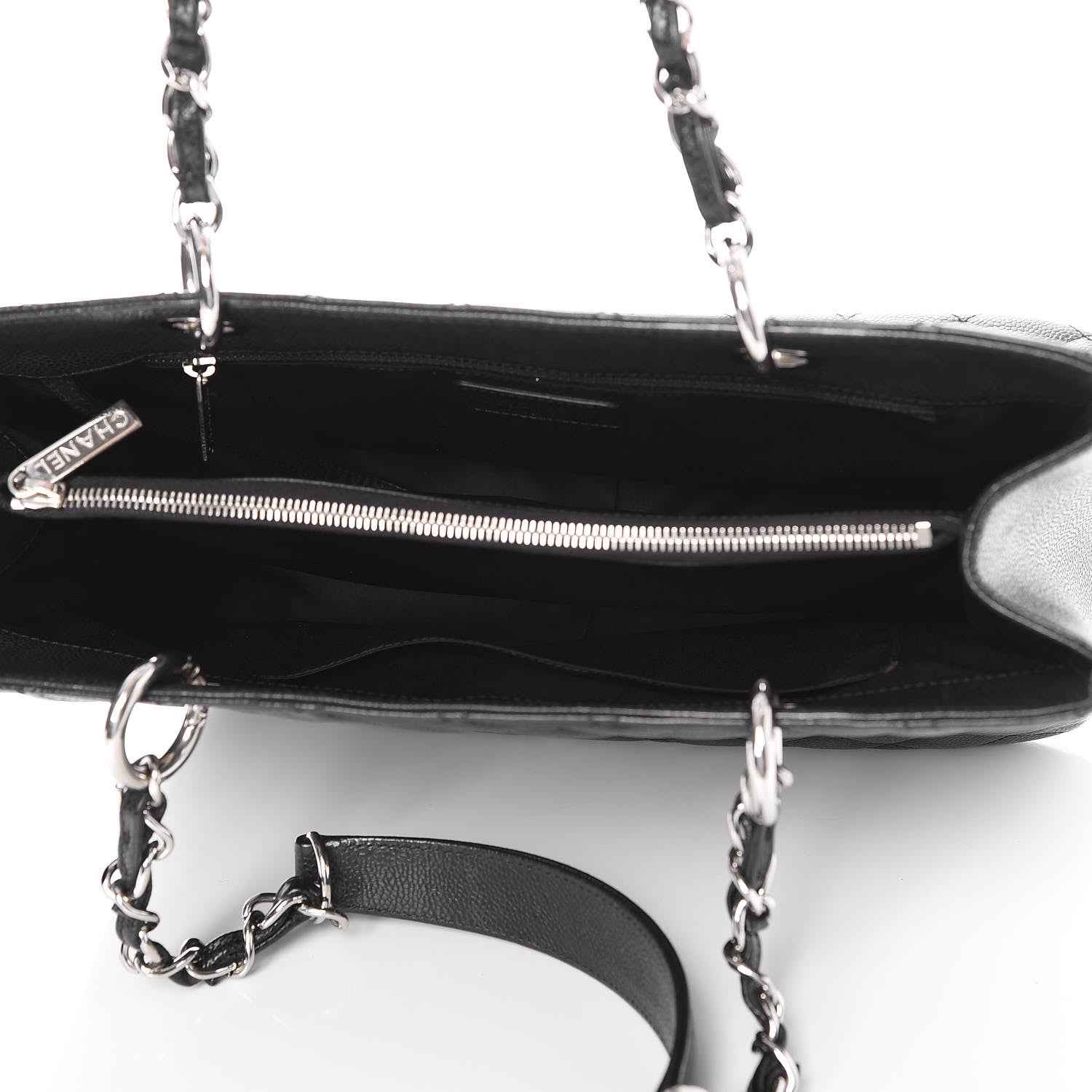 Chanel Caviar Quilted Grand Shopping Tote GST Black 5 of 7
