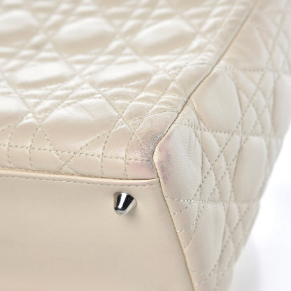 Christian Dior Lambskin Cannage Medium Lady Dior White 8 of 21