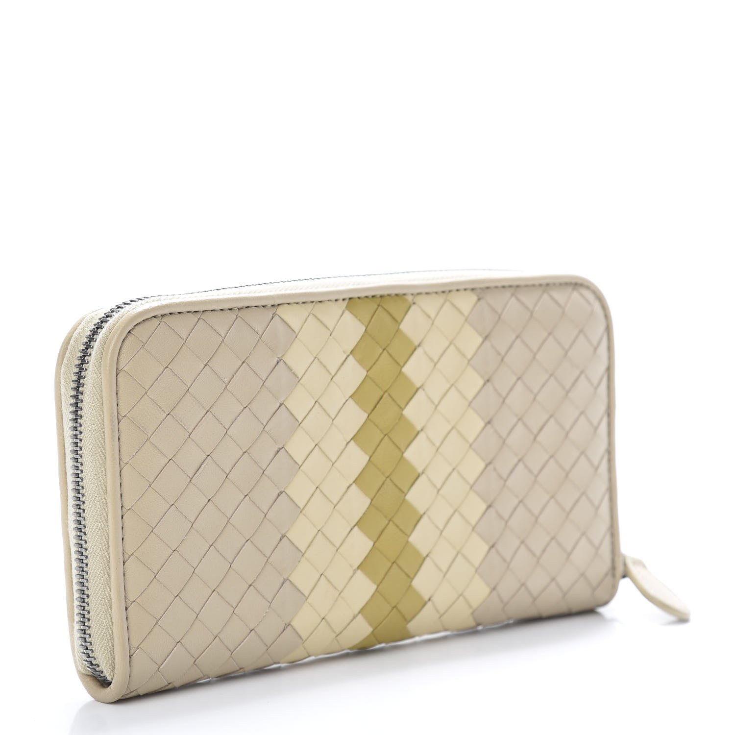 Bottega Veneta Nappa Intrecciato Zip Around Wallet Mink Multicolor 3 of 8