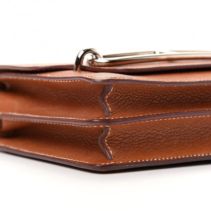 Hermes Barenia Faubourg Mini Sac Roulis Fauve 6 of 12