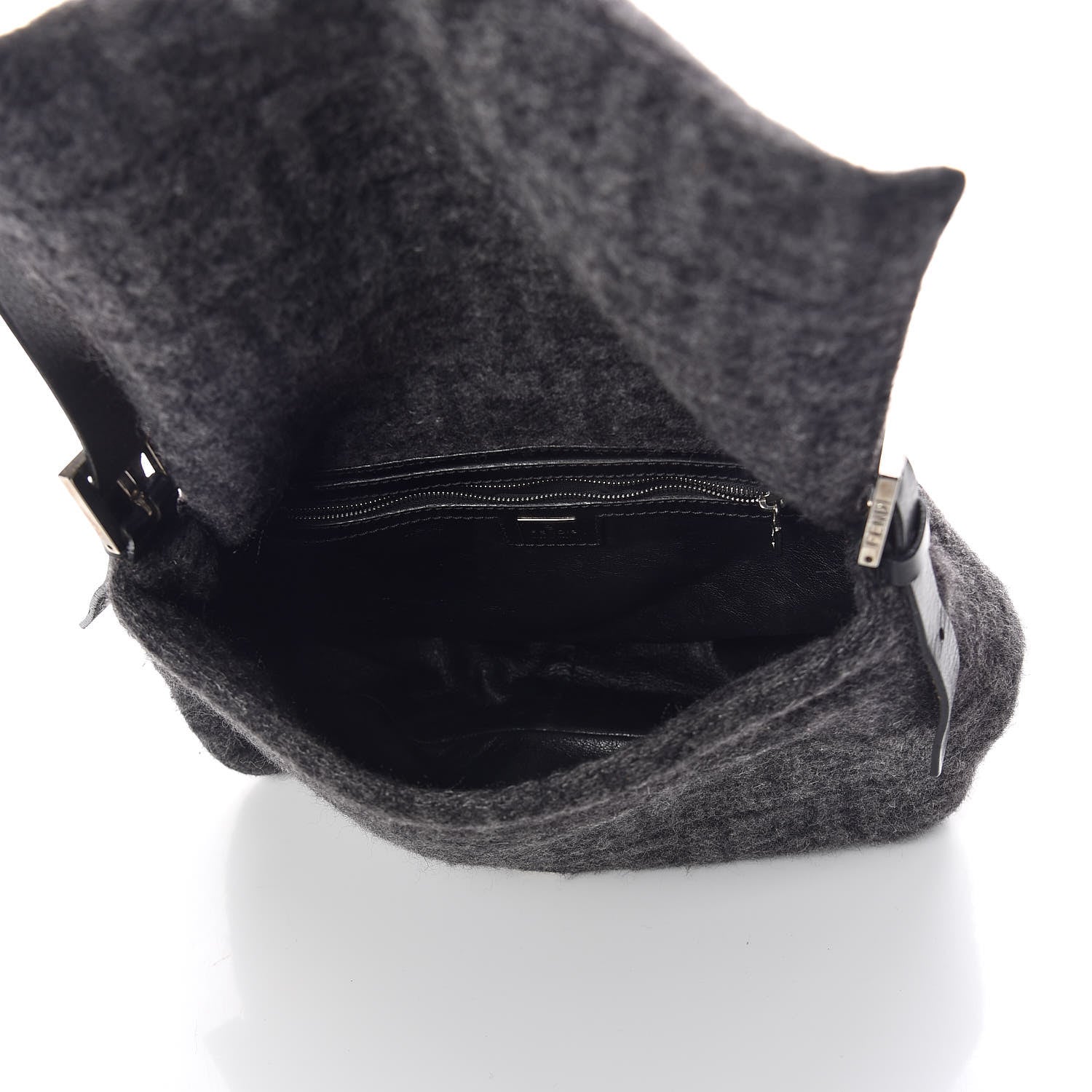 Fendi Wool Zucca Mama Baguette Grey 7 of 8