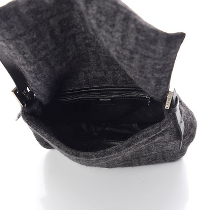 Fendi Wool Zucca Mama Baguette Grey 7 of 8