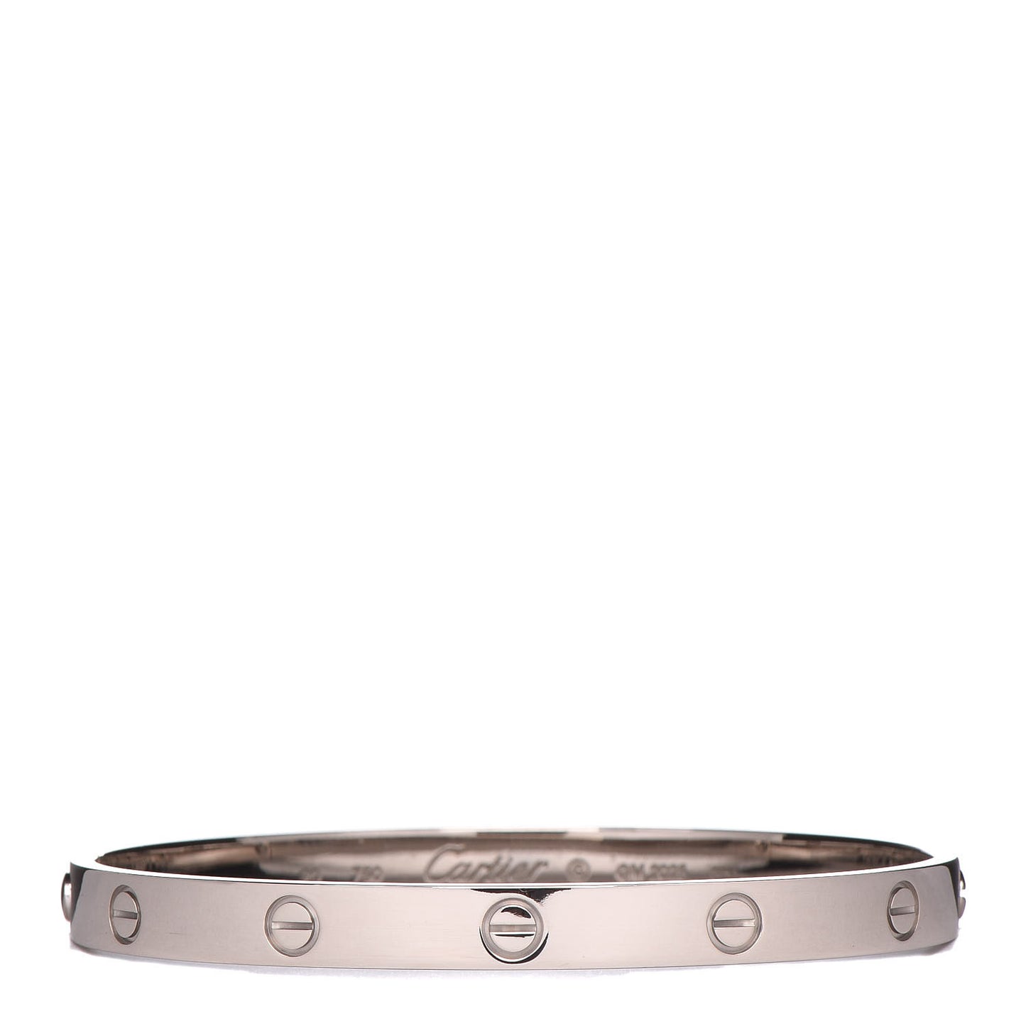18K White Gold LOVE Bracelet 20