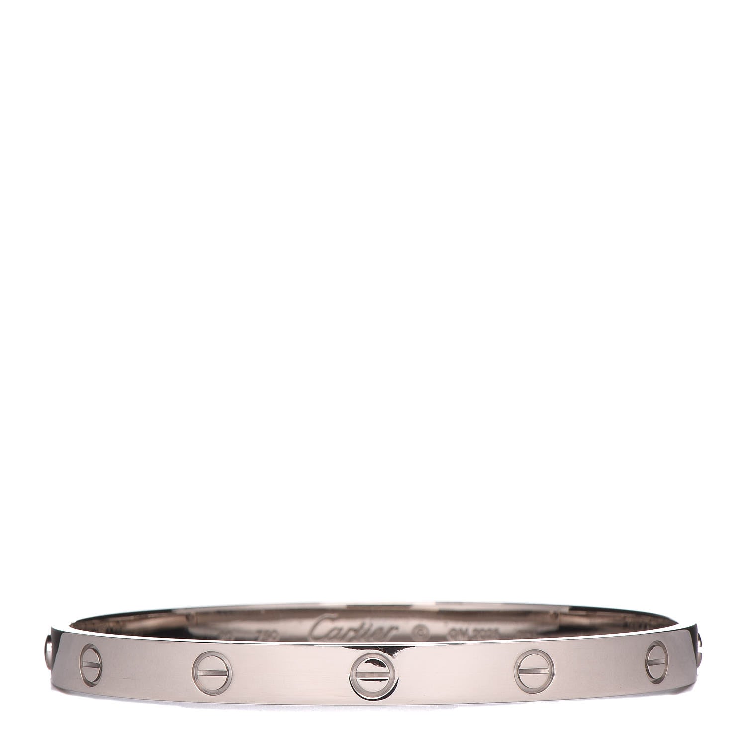 Cartier 18K White Gold LOVE Bracelet 20 1 of 6