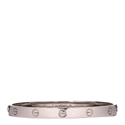 Cartier 18K White Gold LOVE Bracelet 20 1 of 6