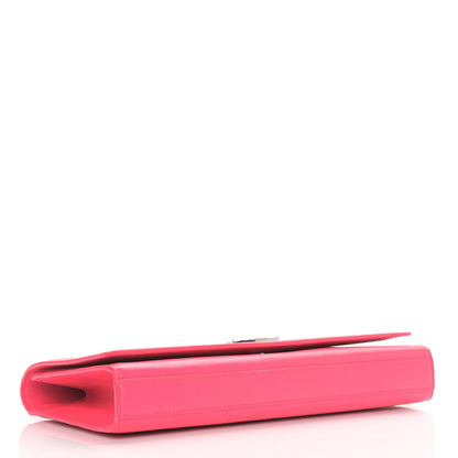 Saint Laurent Calfskin Classic Monogram Cassandre Clutch Lipstick Fuchsia 4 of 9