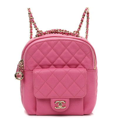 Chanel Caviar Quilted Small CC Day Backpack Pink 1 of 11