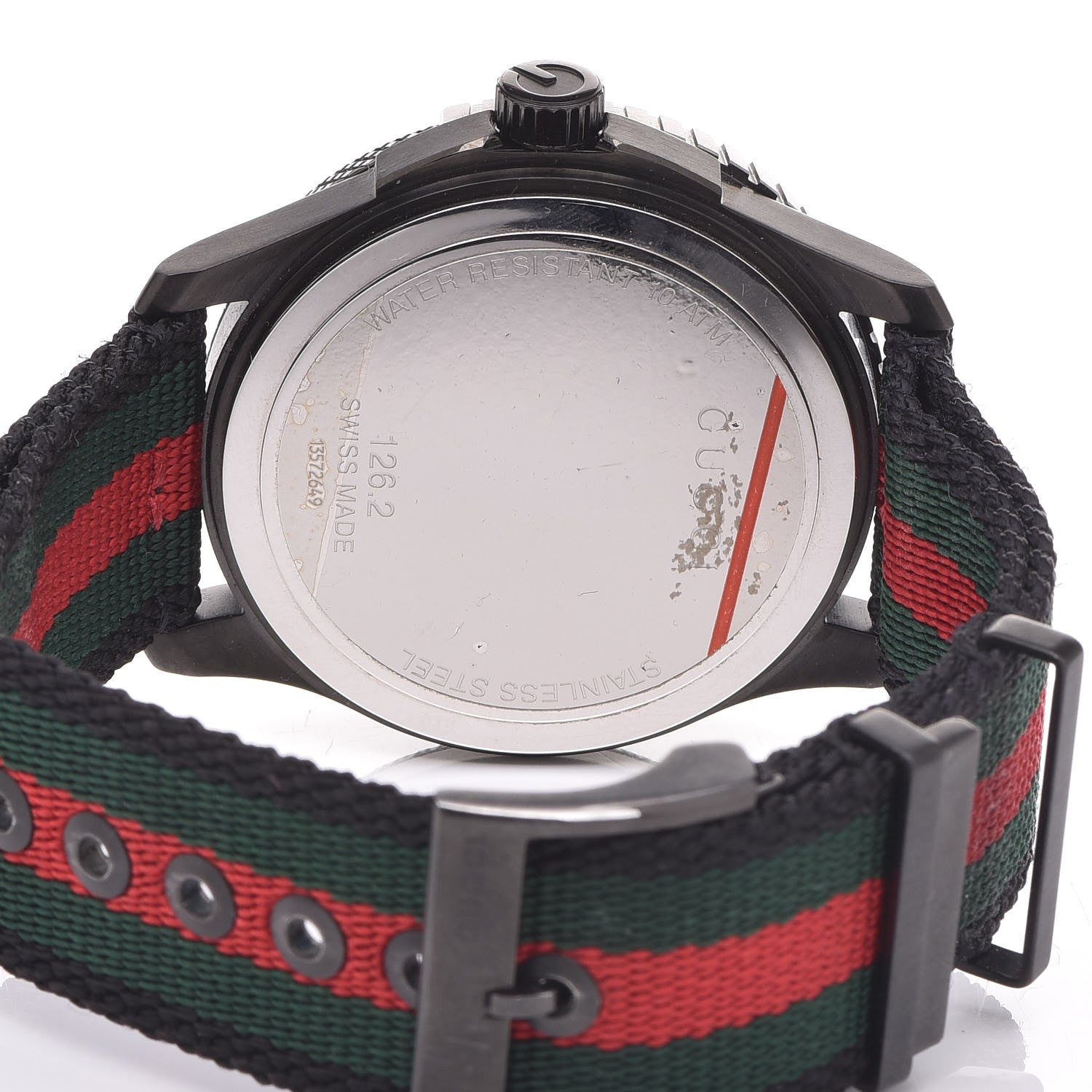 Gucci Stainless Steel Nylon 44mm Gucci Sport Web Quartz Watch Black 5 of 6