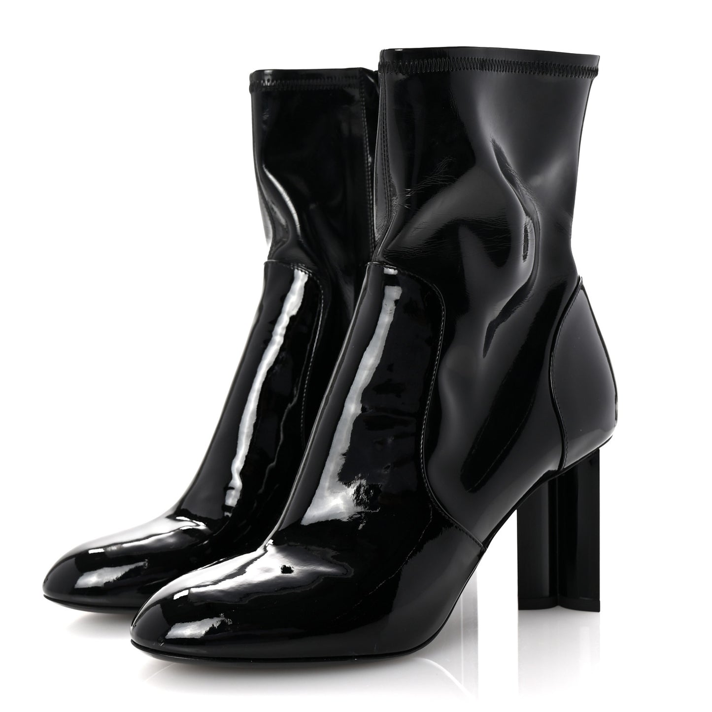 Patent Uniformes Silhouette Ankle Boots 39.5 Black