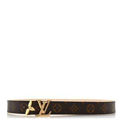 Louis Vuitton Monogram 30mm Pretty LV Reversible Belt 80 32 Beige 3 of 9