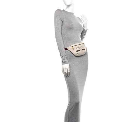 Gucci Grained Calfskin Small Logo Belt Bag White 2 of 10