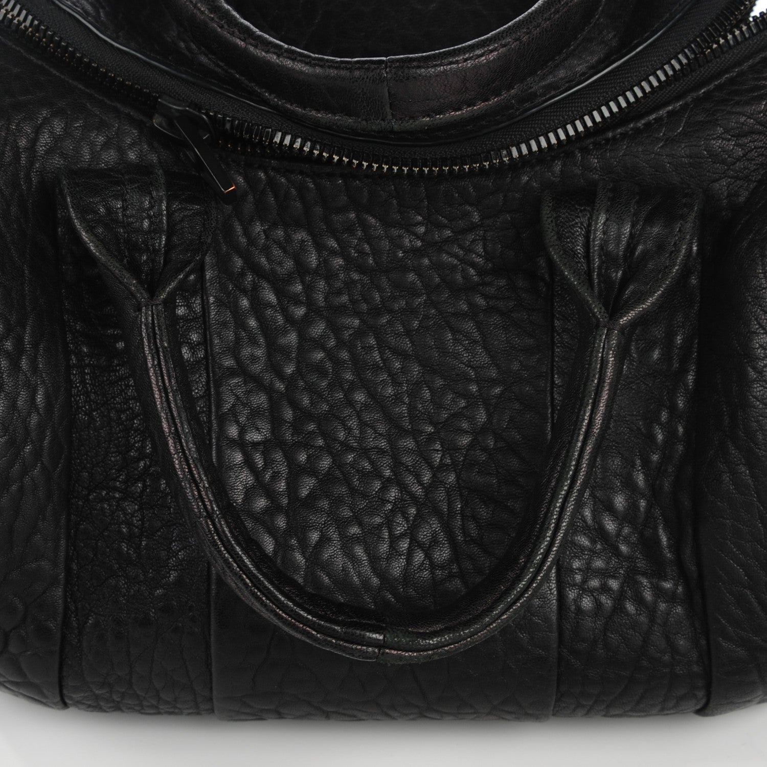 Alexander Wang Pebbled Lambskin Rockie Black Matte Black Hardware 12 of 12