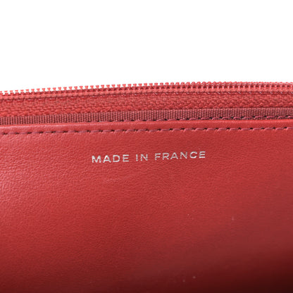 Chanel Caviar Quilted Boy Wallet On Chain WOC Red 6 of 11