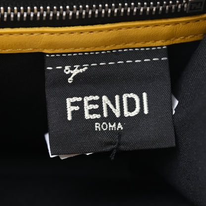 Fendi Vitello Century Bi-Color Devil Eyes Continental Wallet Black Sunflower 6 of 9