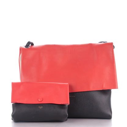Celine Calfskin All Soft Shoulder Bag Vermillion 9 of 10