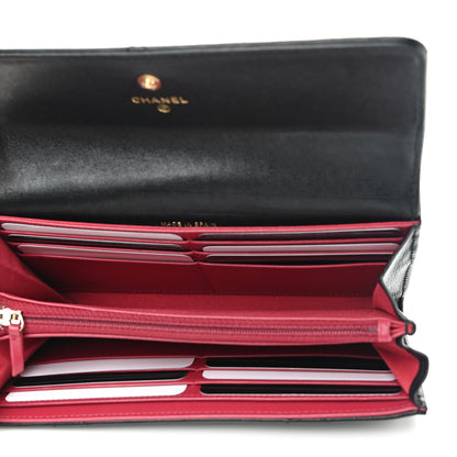 Chanel Lambskin Quilted Chanel 19 Flap Wallet Black 4 of 8