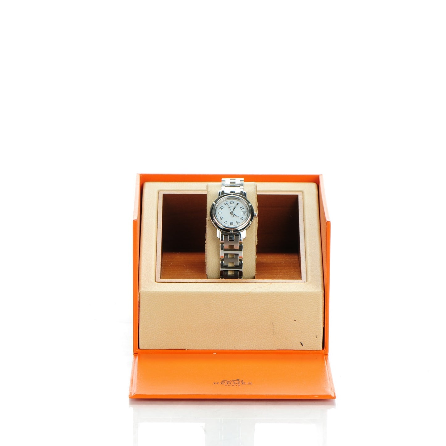 Stainless Steel 24mm Clipper Quartz Watch White