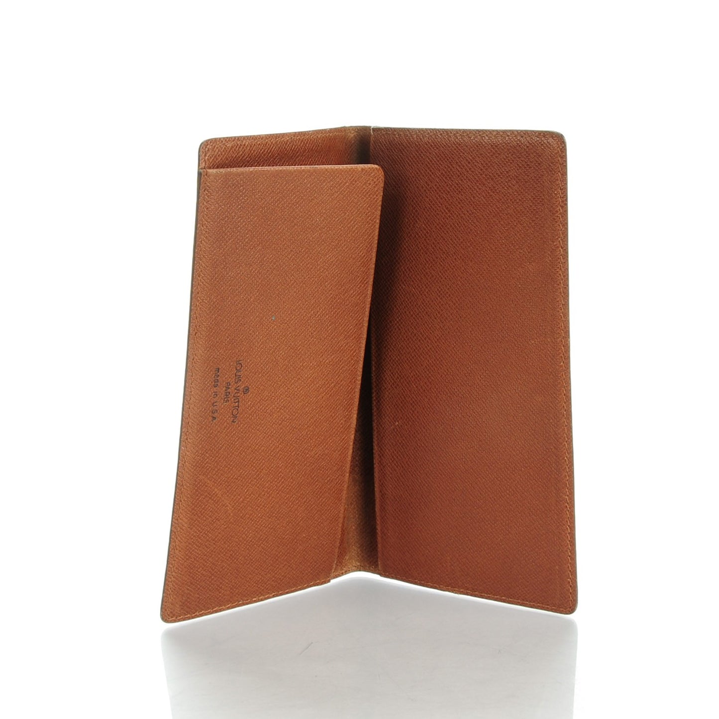 Monogram Simple Checkbook Holder Wallet Cover