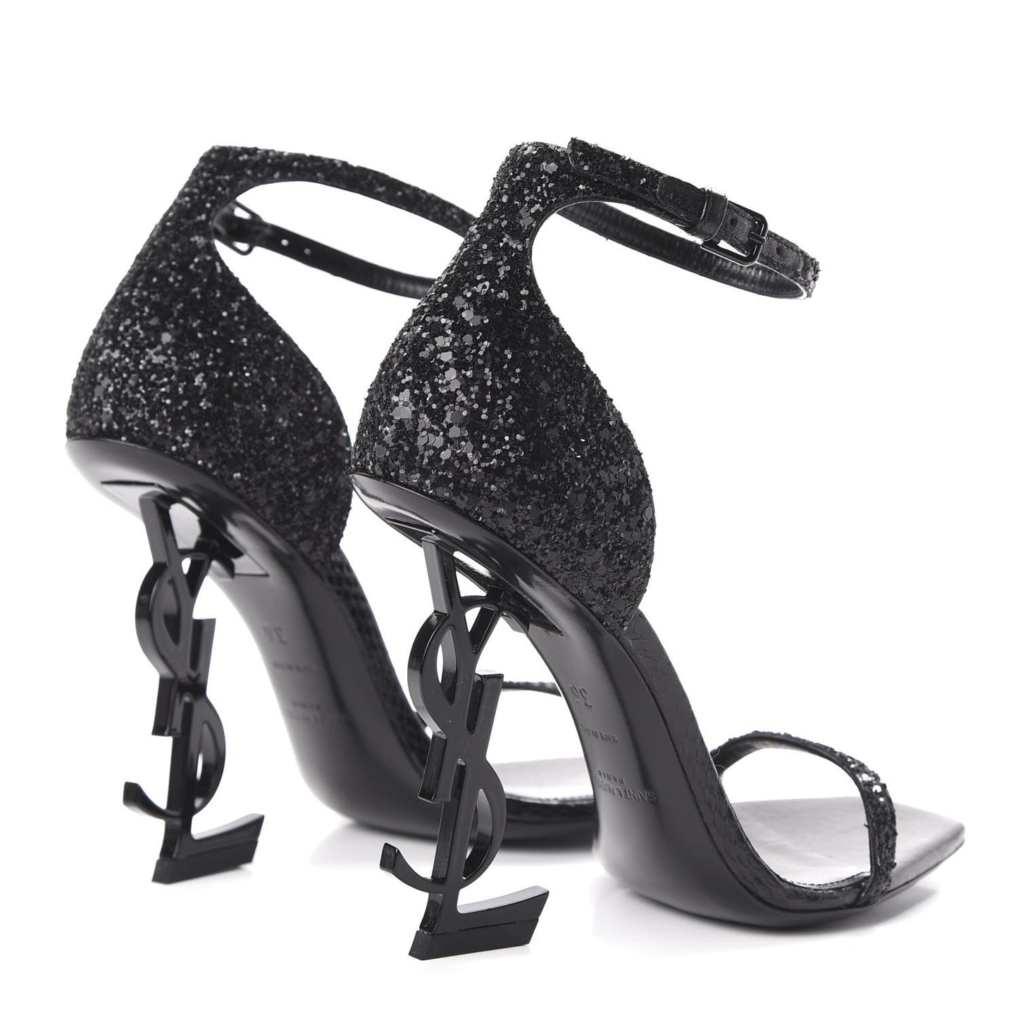 Glitter Opyum Sandals 36 Black