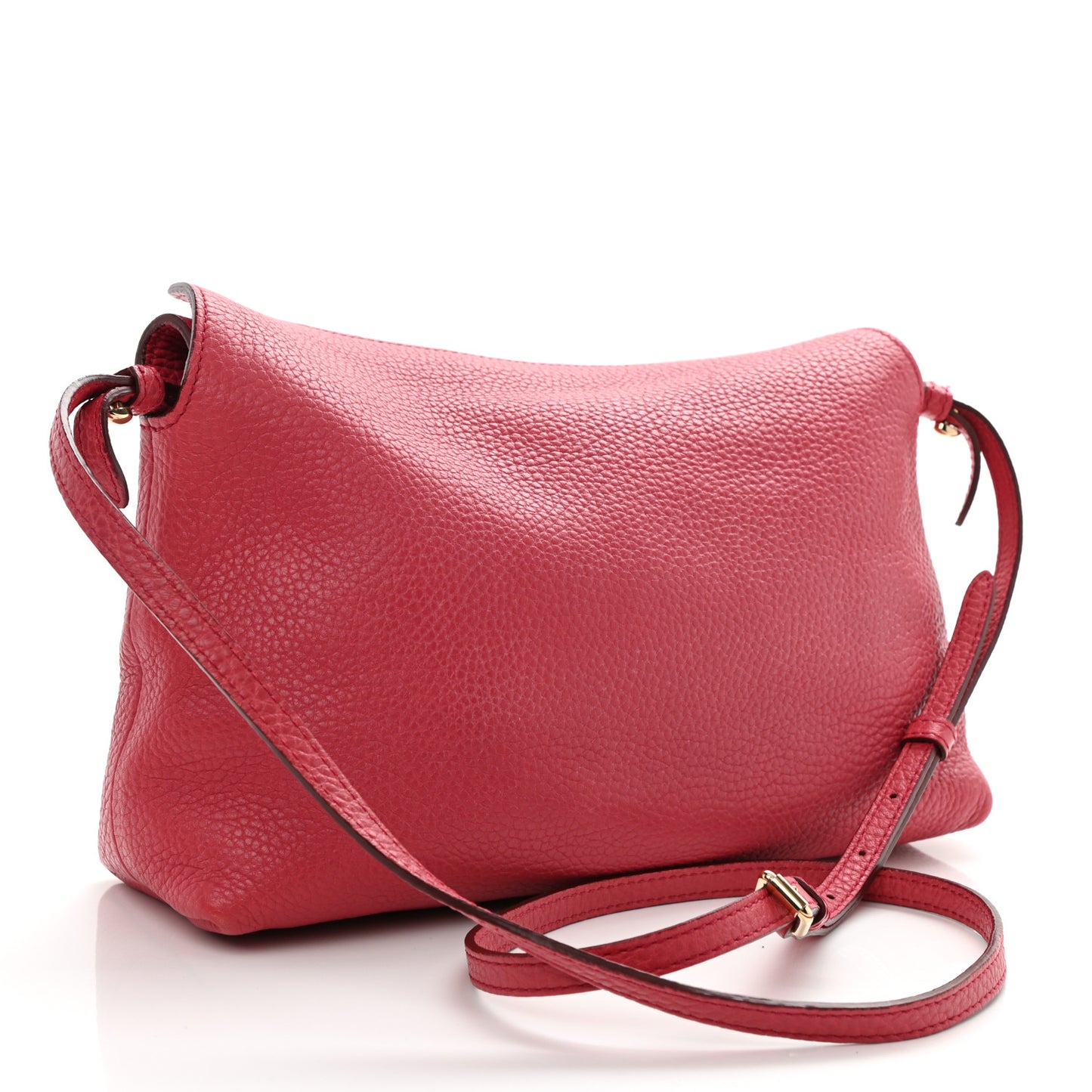 London Grainy Calfskin Small Leah Pink Azalea