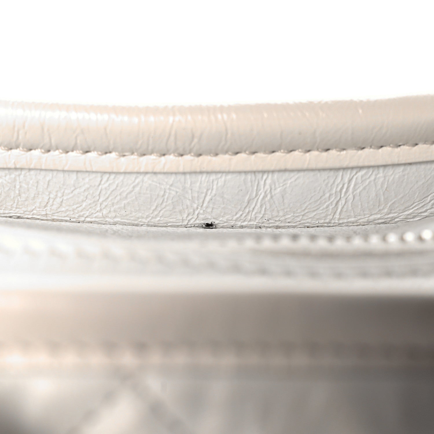Chanel Aged Calfskin Quilted Small Gabrielle Hobo White 10 of 10