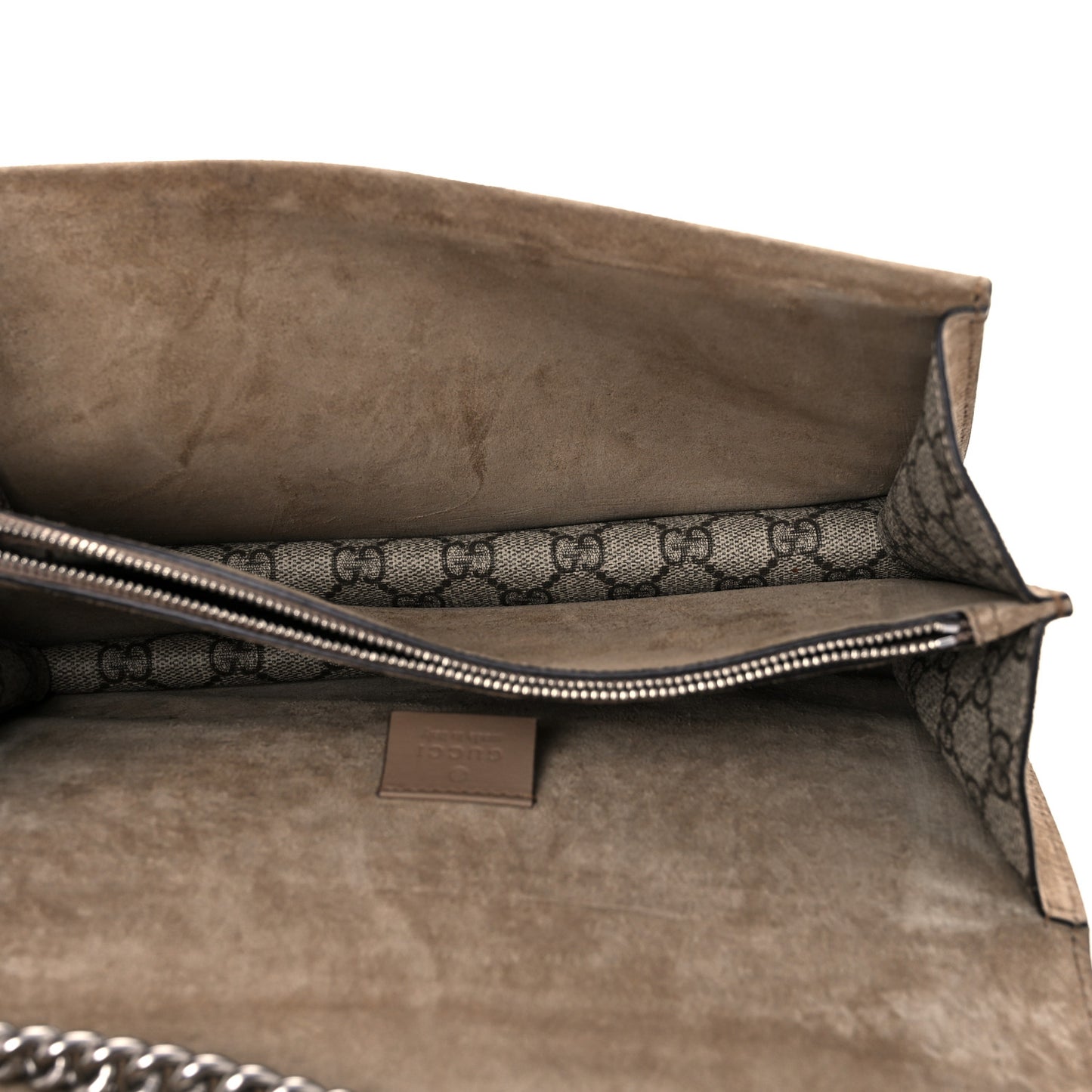 GG Supreme Monogram Small Dionysus Shoulder Bag Taupe