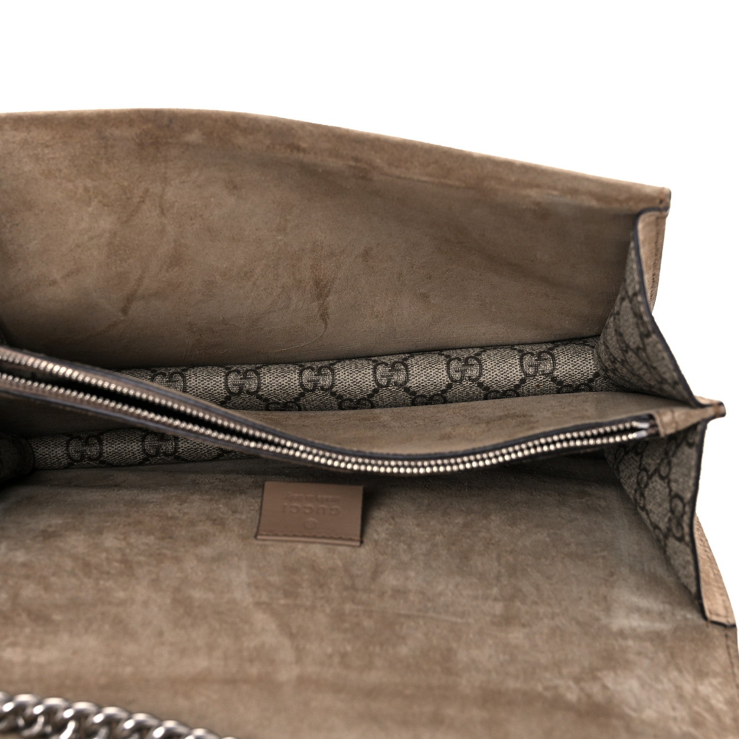 Gucci GG Supreme Monogram Small Dionysus Shoulder Bag Taupe 5 of 14