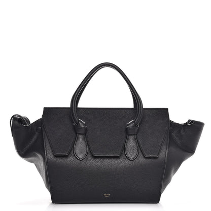 Celine Crisped Calfskin Mini Tie Knot Tote Black 1 of 9