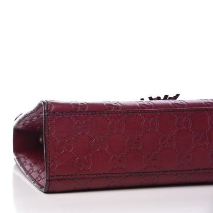 Gucci Soft Guccissima Medium Emily Chain Shoulder Bag Classic Ruby 5 of 9