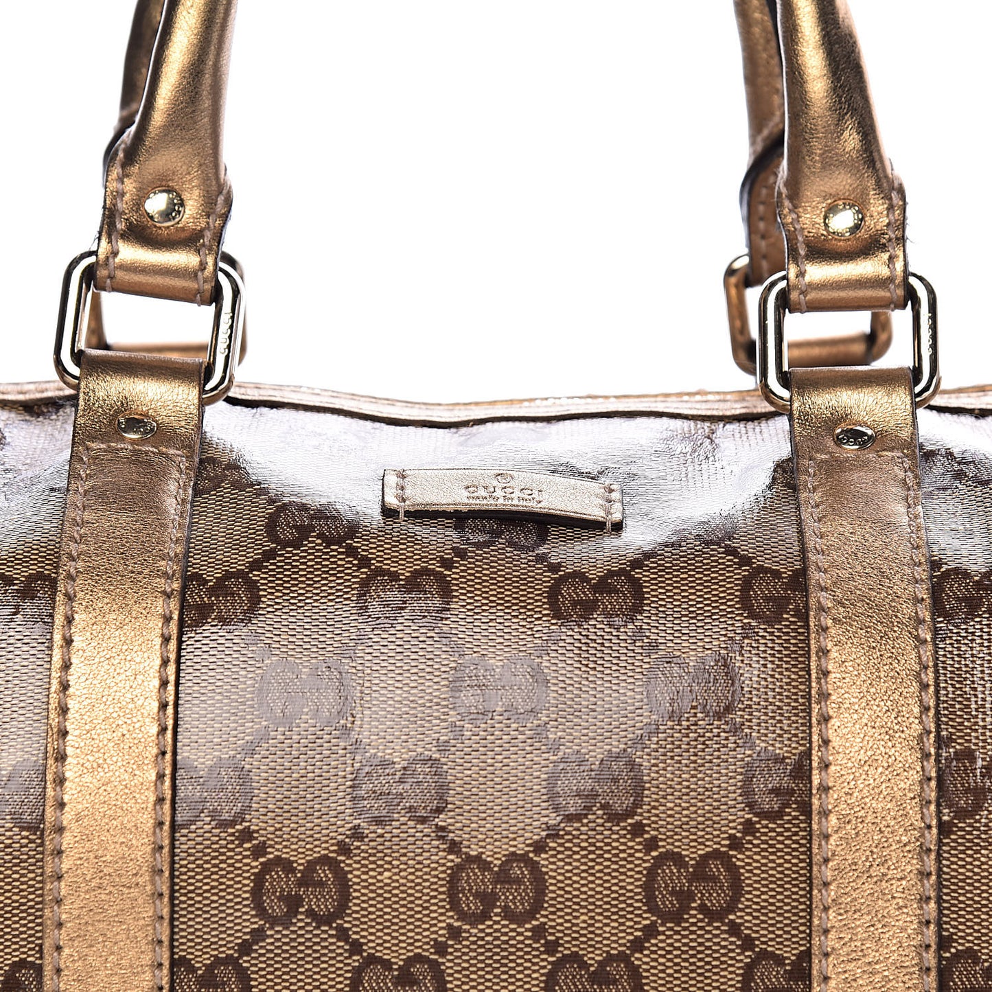 Crystal Monogram Medium Joy Boston Gold