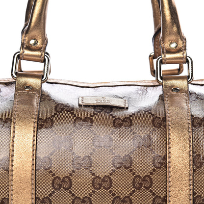 Gucci Crystal Monogram Medium Joy Boston Gold 15 of 15