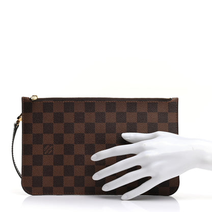 Louis Vuitton Damier Ebene Neverfull MM GM Pochette 2 of 7