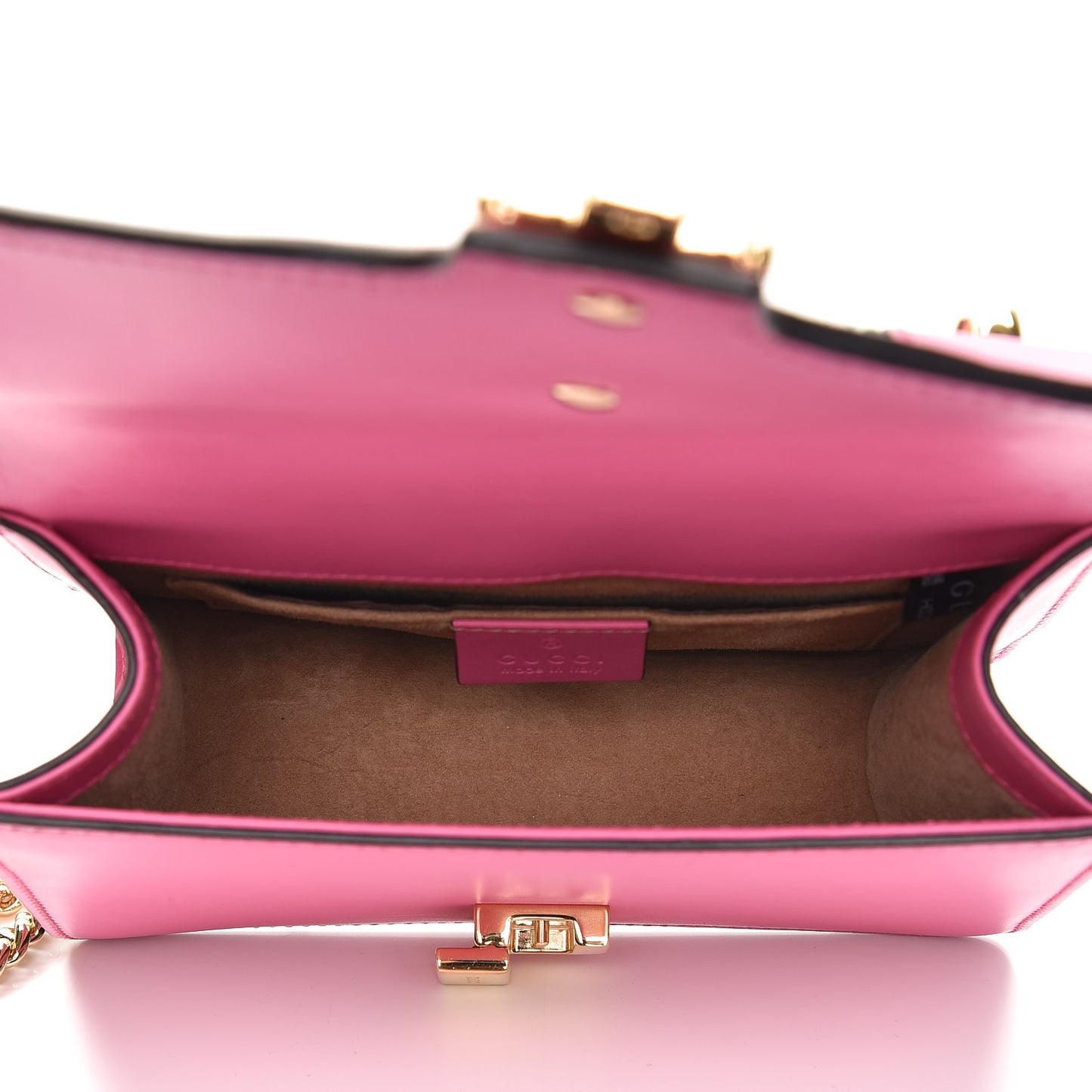 Vitello Fontanella Web Mini Sylvie Chain Shoulder Bag Pink Tropical Flower
