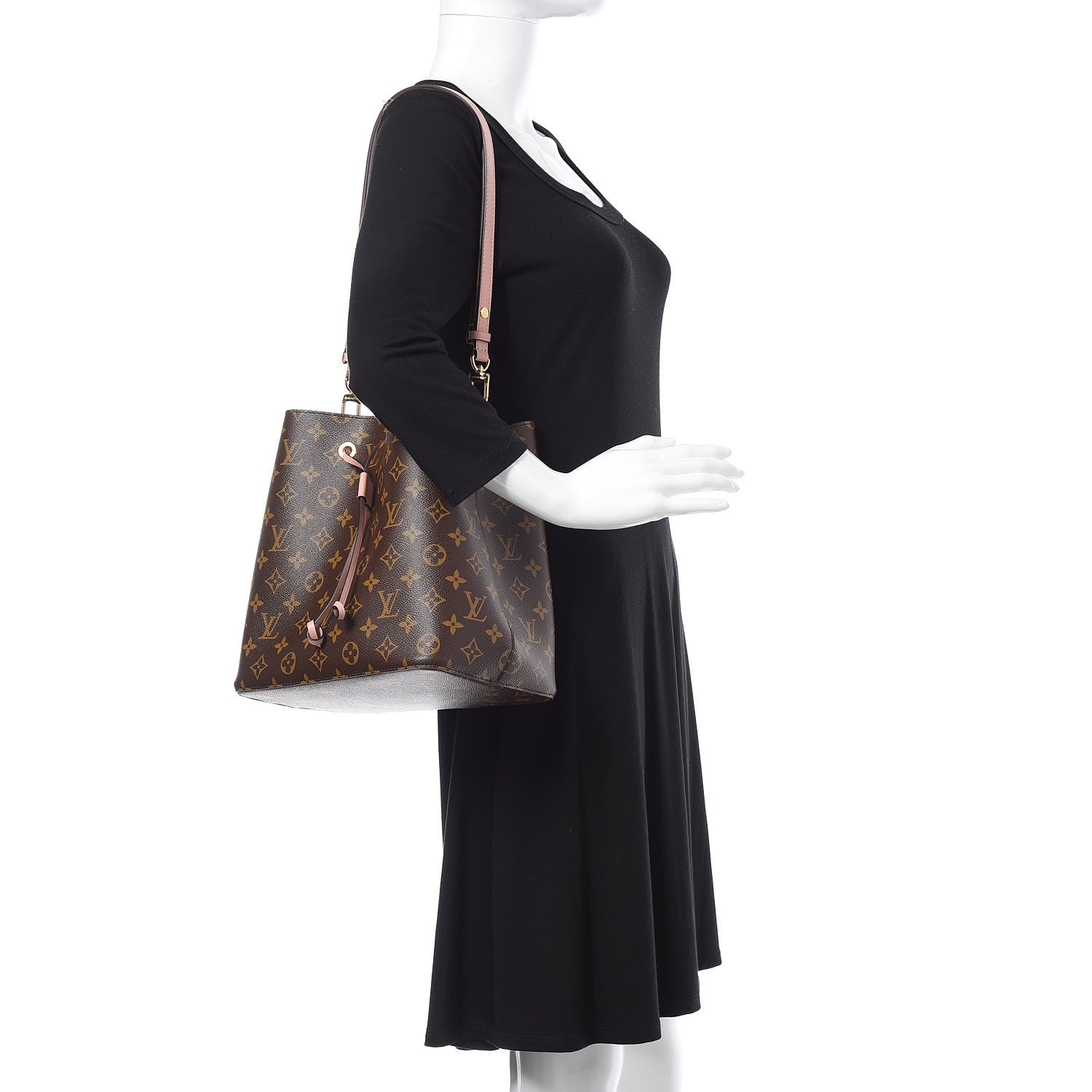 Louis Vuitton Monogram Neonoe MM Rose Poudre 2 of 8