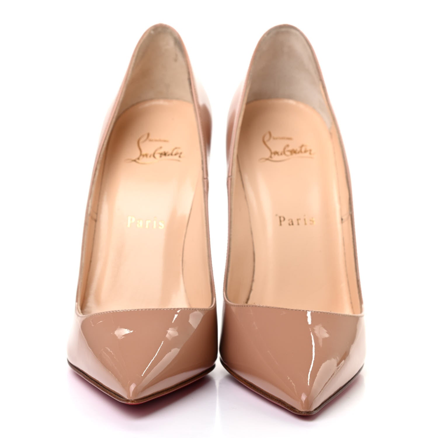 Christian Louboutin Patent So Kate 120 Pumps 38 Nude 2 of 7