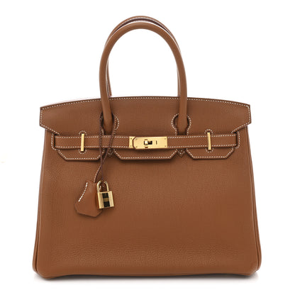 Hermes Togo Birkin 30 Gold 1 of 10