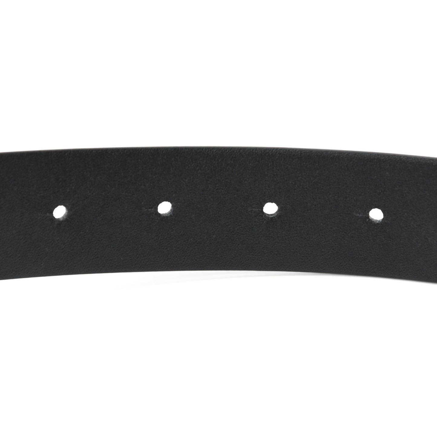 Calfskin Lambskin CC Chain Belt 75 30 Black Gold