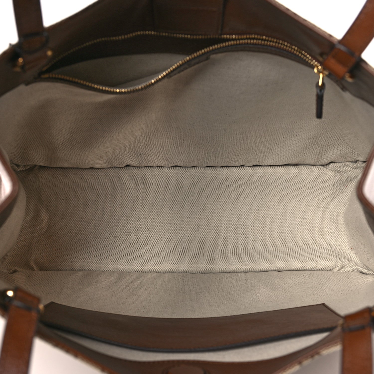 Gucci Monogram Horsebit 1955 Tote Bag Beige Brown Sugar 5 of 9