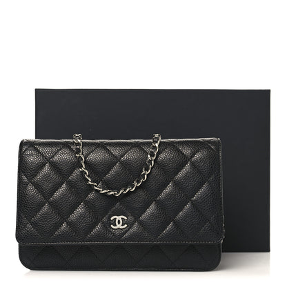 Chanel Caviar Quilted Wallet on Chain WOC Black 12 of 12