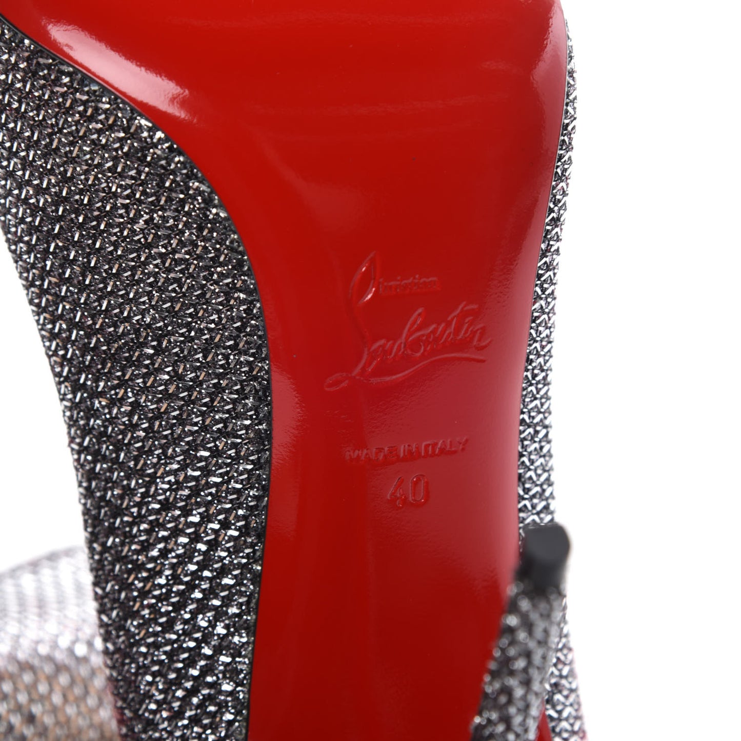 Glitter Diams Pigalle Follies 100 Pumps 40 Antic Silver