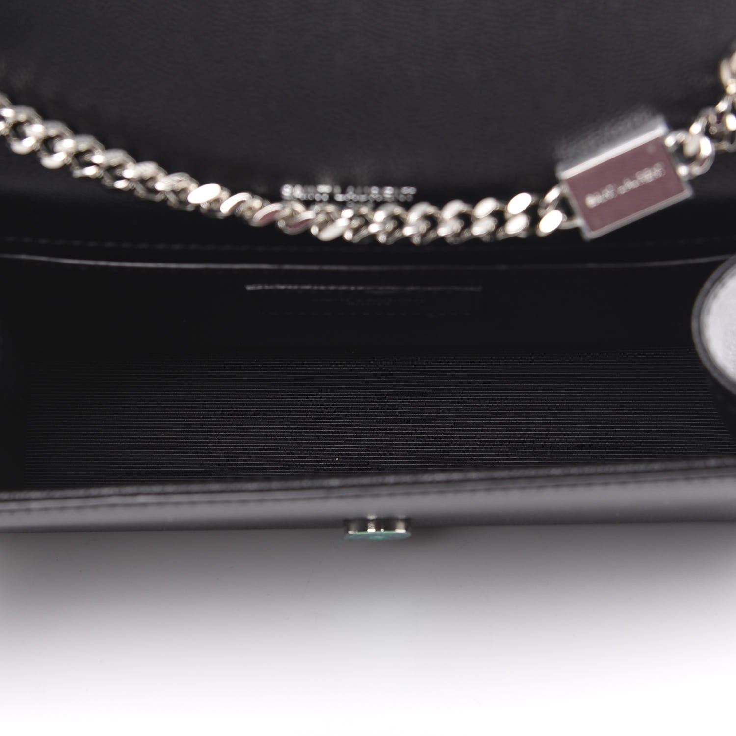 Saint Laurent Grain De Poudre Small Monogram Kate Satchel Black 4 of 9