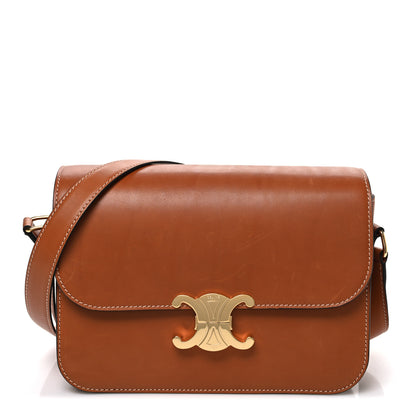 Celine Natural Calfskin Medium Triomphe Tan 1 of 10