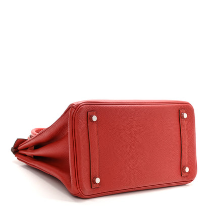 Hermes Togo Birkin 30 Rouge Casaque 4 of 11